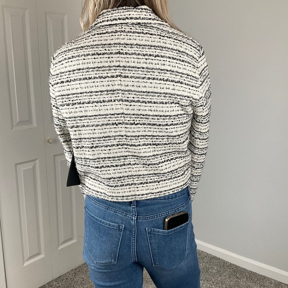 NWT Bagatelle Cropped Tweed Blazer - Picture 4 of 6